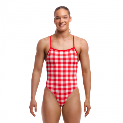 Жіночий купальник для плавання Funkita Ladies Single Strength One Piece Red Checker (FKS086L71914)