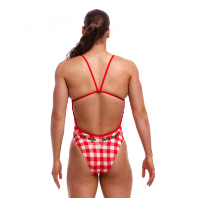 Жіночий купальник для плавання Funkita Ladies Single Strength One Piece Red Checker (FKS086L71914)