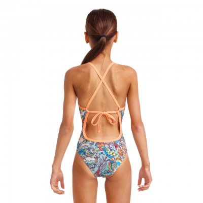 Дитячій купальник для плавання Funkita Girl's Tie Me Tight One Piece Sunny Bunny (FKS036G71742)