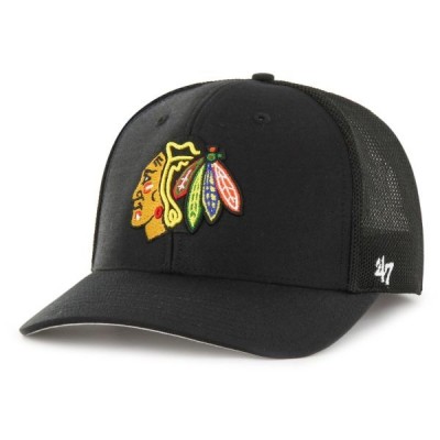 Кепка (тракер) 47 Brand CHICAGO BLACKHAWKS TROPHY (H-FTRPH04CTE-BK)