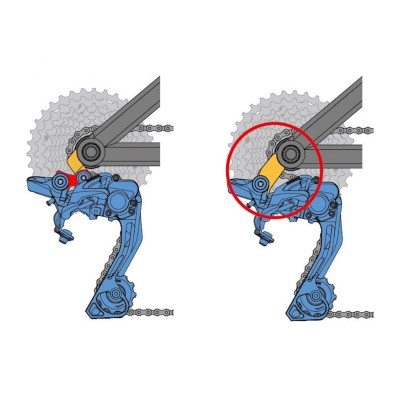 Серьга на раму Cannondale Direct Mount CND-TH1 (K33009) (M12x1 Double Lead)