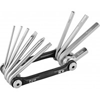 Мультитул Crankbrothers M10, 2/2.5/3/4/5/6/8мм, T25, Phillips #2, flat #2, черный