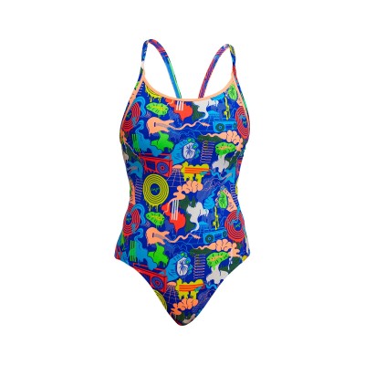Жіночий купальник для плавання Funkita Ladies Diamond Back One Piece Blues Baby (FKS033L71786)