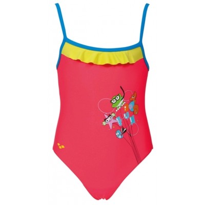 Дитячій купальник Arena AWT ROUCHE KIDS GIRL ONE PIECE (000436-478)