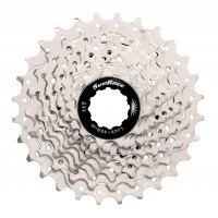 Кассета 10-k 11-28T SUN RACE RS1 стальной паук, Metallic Silver