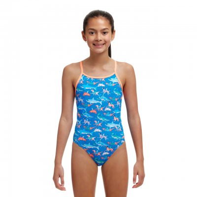 Дитячій купальник для плавання Funkita Girl's Diamond Back One Piece Fin Swimming (FKS033G71891)