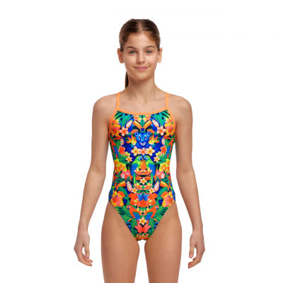 Дитячій купальник для плавання Funkita Girl's Single Strap One Piece Jungle Town (FS16G71607)