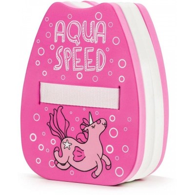 Дошка для плавання Aqua Speed ​​Backfloat KIDDIE Unicorn 6898 рожевий дит 22х18х8см (187-Unicorn)