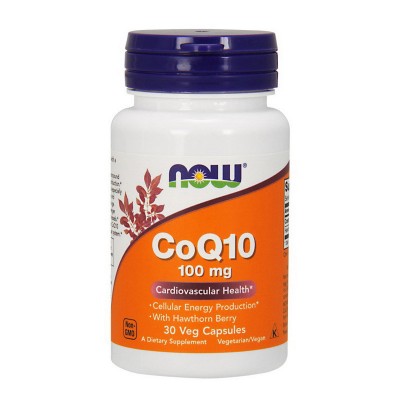 NOW CoQ10 100 mg (30 veg caps) NOW CoQ10 100 mg (30 veg caps)