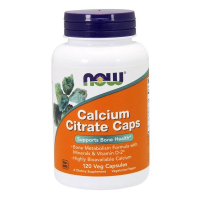 NOW Calcium Citrate Caps (120 veg caps)