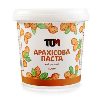 TOM peanut butter Арахісова Паста (1 kg, класична) TOM peanut butter Арахісова Паста (1 kg, класична)