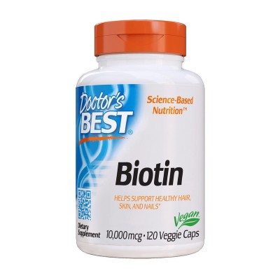 Doctor's BEST Biotin 10,000 mcg (120 veg caps) Doctor's BEST Biotin 10,000 mcg (120 veg caps)