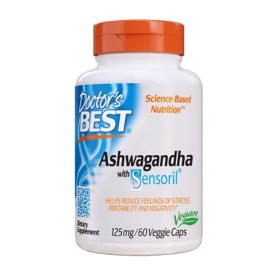 Doctor's BEST Ashwagandha with Sensoril 125 mg (60 veg caps) Doctor's BEST Ashwagandha with Sensoril 125 mg (60 veg caps)
