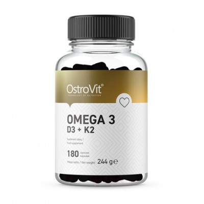 OstroVit Omega 3 D3 + K2 (180 caps)