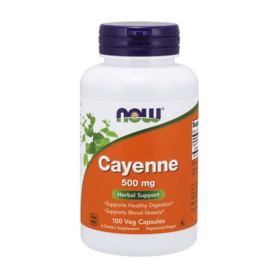 NOW Cayenne 500 mg (100 veg caps)