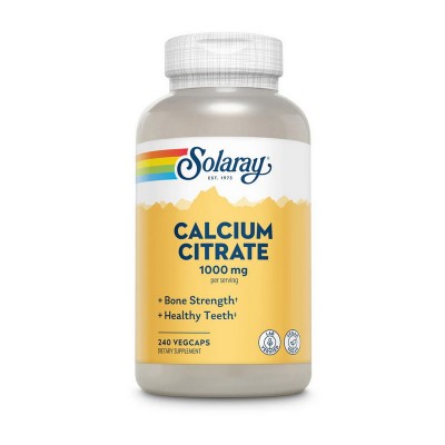 Solaray Calcium Citrate 1000 mg (240 veg caps)