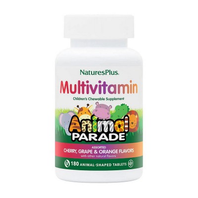 Natures Plus Animal Parade Multivitamin (180 animal-shaped tabs, natural grape)