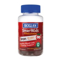 Bioglan Smartkids Iron + Vitamin C (30 gummies, strawberry)
