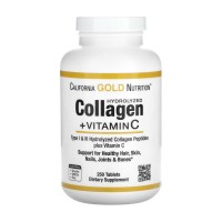 California Gold Nutrition Collagen Hydrolyzed + Vitamin C (250 tab) California Gold Nutrition Collagen Hydrolyzed + Vitamin C (250 tab)