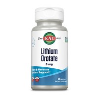 KAL Lithium Orotate 5 mg (120 veg caps)