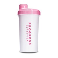 Progress Nutrition Shaker (700 ml, white/pink)