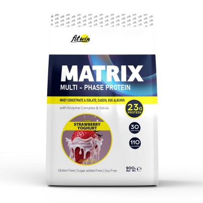 FitWin Matrix Multi-Phase Protein (900 g, berry punch)