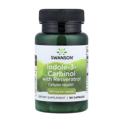 Swanson Indole-3-Carbinol with Resveratrol 200 mg (60 caps) Swanson Indole-3-Carbinol with Resveratrol 200 mg (60 caps)