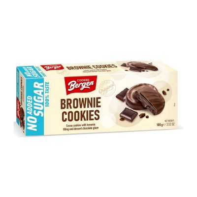 Bergen Original Cookies (128 g, chocolate brownie)