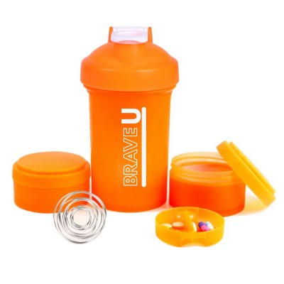 Brave U Shaker 3 in 1 (450 ml, orange)