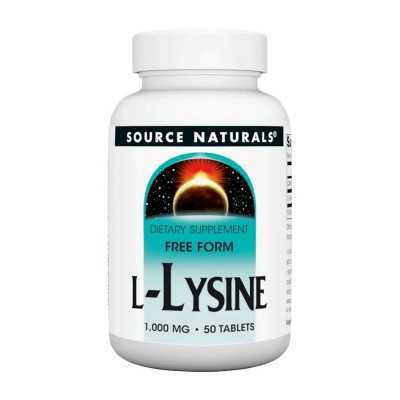 Source Naturals L-Lysine 1000 mg (50 tabs)