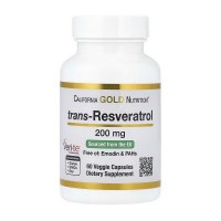 California Gold Nutrition Trans-Resveratrol 200 mg (60 veg caps)