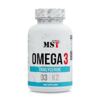 MST Omega 3 Triglyceride D3 + K2 (120 caps)