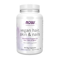 NOW Vegan Hair, Skin & Nails (90 veg capsules)