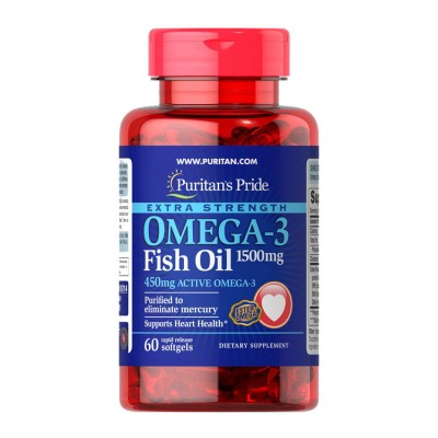 Puritan's Pride Omega-3 Fish Oil 1500 mg (60 softgels) Puritan's Pride Omega-3 Fish Oil 1500 mg (60 softgels)