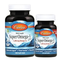 Carlson Labs Super Omega 3 1,200 mg wild caught (100+30 soft gels)