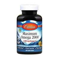 Carlson Labs Maximum Omega 2000 mg (60 soft gels, natural lemon)