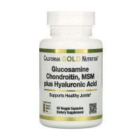 California Gold Nutrition Glucosamine, Chondroitin, MSM plus Hyaluronic Acid (60 veg caps) California Gold Nutrition Glucosamine, Chondroitin, MSM plus Hyaluronic Acid (60 veg caps)
