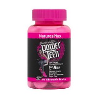 Natures Plus Power Teen for Her multivitamin (60 chew tabs, wild berry)