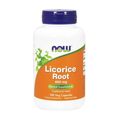 NOW Licorice Root 450 mg (100 veg caps)