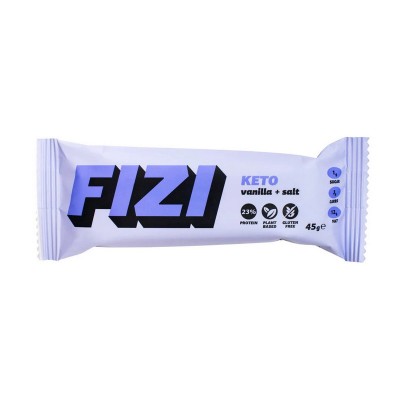 Fizi Keto Protein Bar (45 g, vanilla + salt) Fizi Keto Protein Bar (45 g, vanilla + salt)