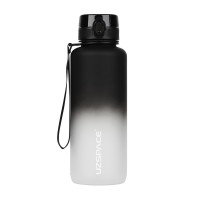 UZSPACE Uzspace Frosted Gradient Waterbottle 3056 (1,5 L, black/white)