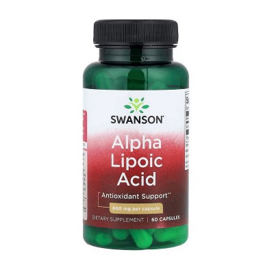 Swanson Alpha Lipoic Acid 600 mg (60 veg caps)