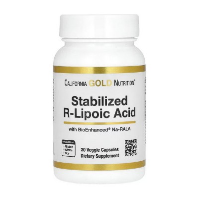 California Gold Nutrition Stabilized R-Lipoic Acid (30 veg caps) California Gold Nutrition Stabilized R-Lipoic Acid (30 veg caps)