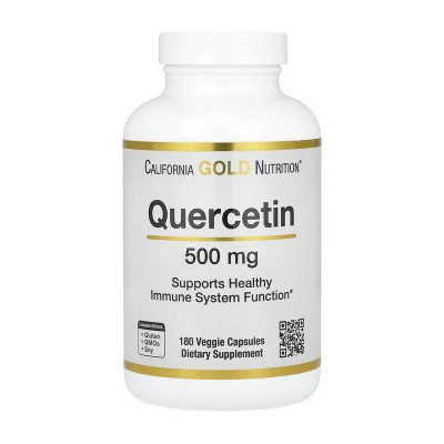 California Gold Nutrition Quercetin 500 mg (180 veg caps)