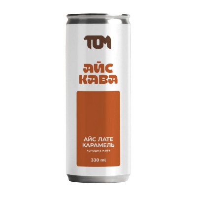 TOM peanut butter Айс Кава (330 ml, айс лате карамель)