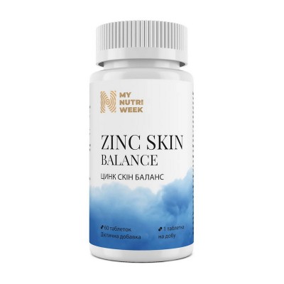 My Nutri Week Zinc Skin Balance (60 tabs) My Nutri Week Zinc Skin Balance (60 tabs)