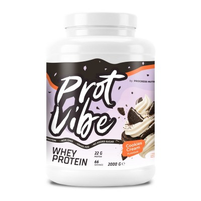 Progress Nutrition Prot Vibe Whey Protein (2 kg, cookies cream)
