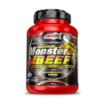 AMIX Beef Monster Protein (1 kg, strawberry banana)