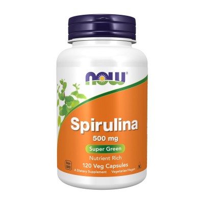 NOW Natural Spirulina 500 mg (120 veg caps) NOW Natural Spirulina 500 mg (120 veg caps)