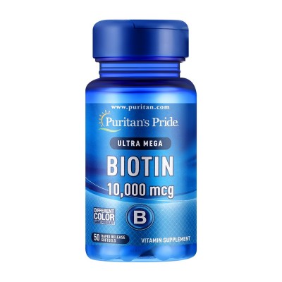 Biotin 10,000 mcg (50 softgels)